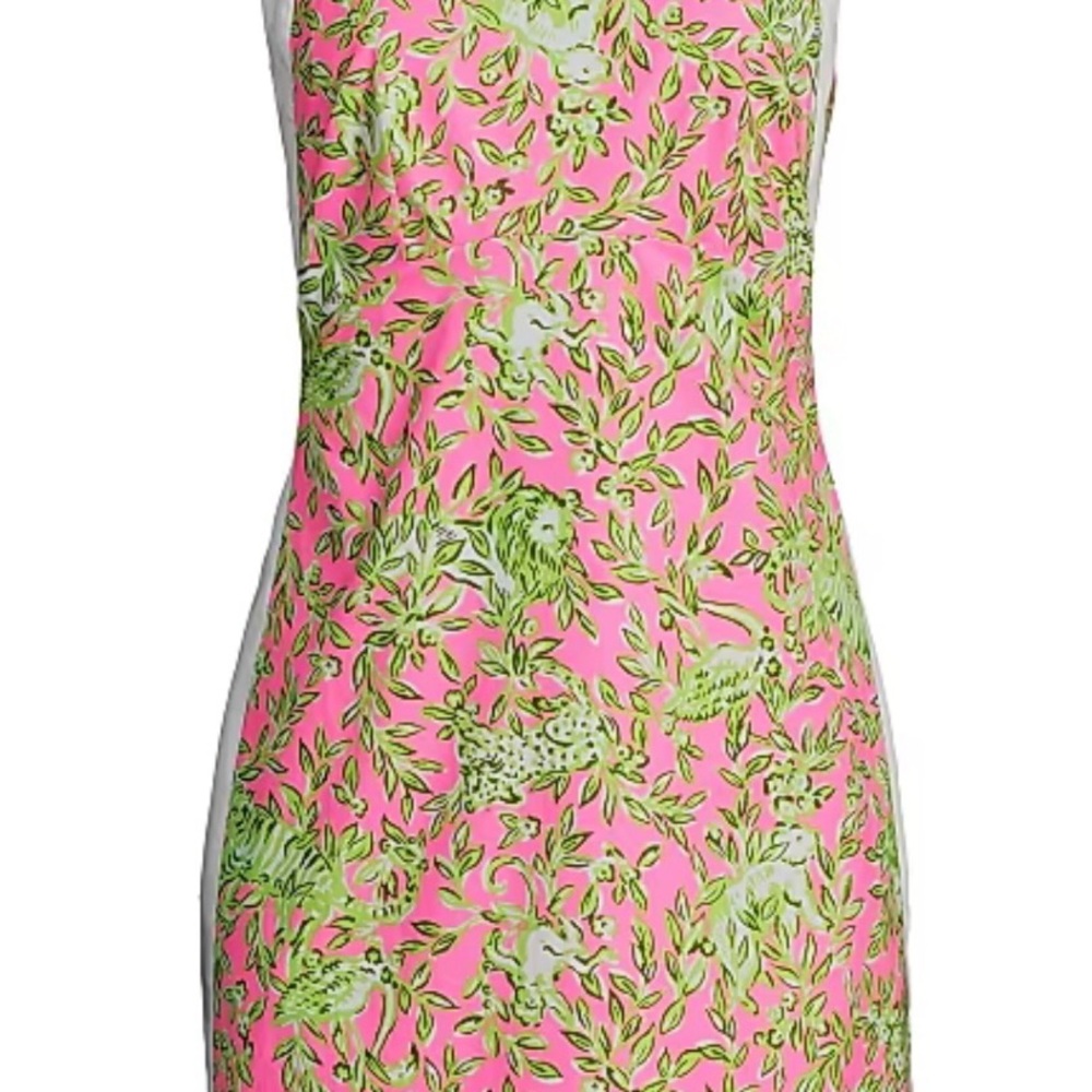 Lilly Pulitzer Pink and Green Beckler Shift Dress